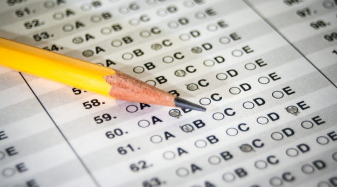 List Shows Where Students Can Self-Report Test Scores
